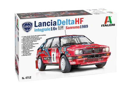 LANCIA DELTA HF INTEGRALE 16V SANREMO 1989 1/12 LUNGH 32.6 cm