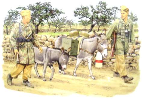 GERMAN FALLSCHIRMJAGER W/DONKEYS 1/35