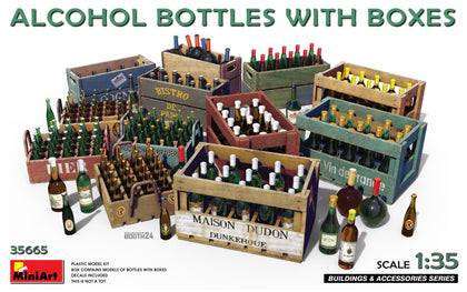 ALCOHOL BOTTLES WITH BOXES 1/35