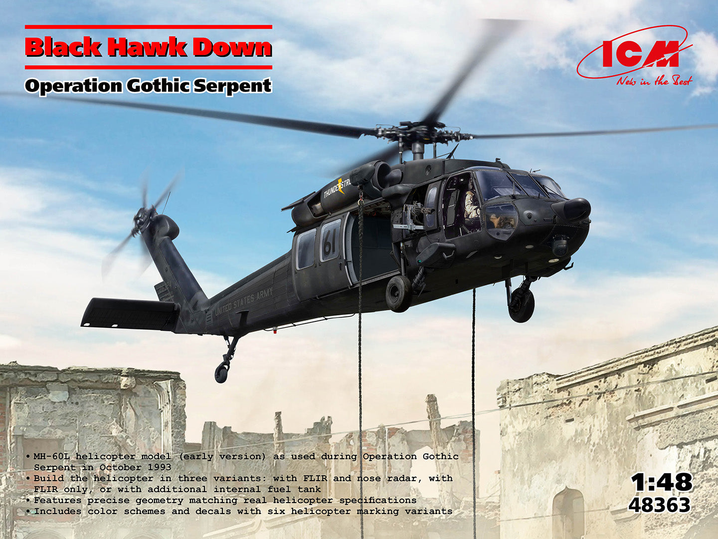 BLACK HAWK DAWN OPERATION GOTHIC SERPENT 1/48 LUNGH 414 mm