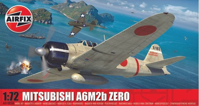 MITSUBISHI A6M2B ZERO 1/72 LUNGH 126 mm
