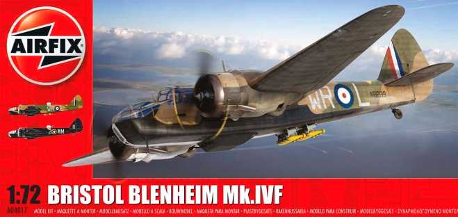 BRISTOL BLENHEIM MK.IVF 1/72 LUNGH 185 mm