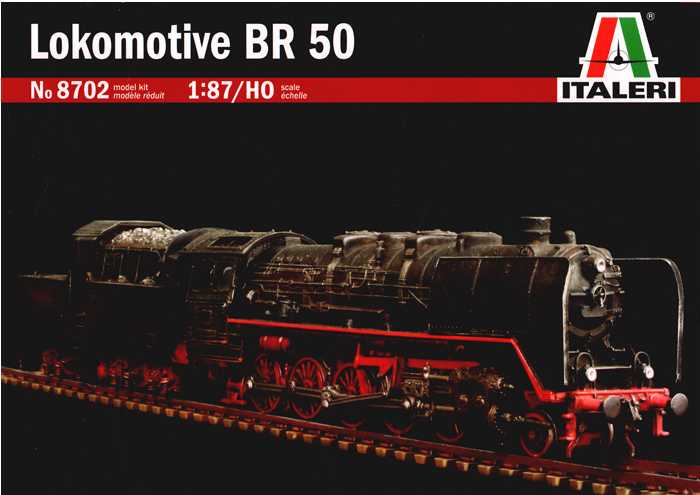 LOCOMOTIVA A VAPORE BR 50 LUNGH 26.6 cm 1/87