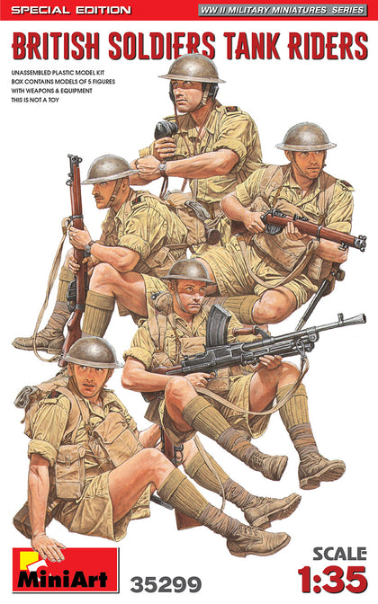 BRITISH SOLDIERS TANK RIDERS 1/35