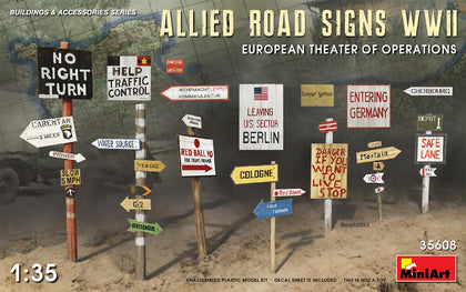 ALLIED ROAD SIGN WWII 1/35