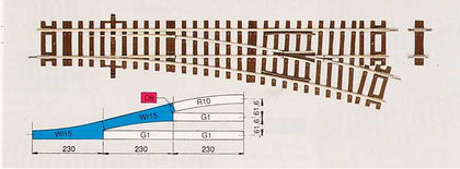 DEVIATOIO DESTRO WWR15 ROCO LINE