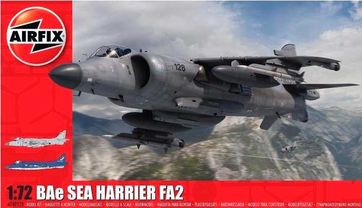 BAE SEA HARRIER FA2 1/72 LUNGH 197 mm