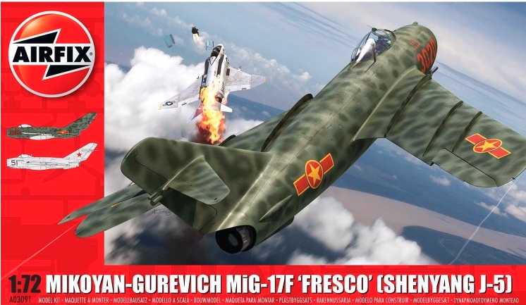 MIKOYAN-GUREVICH MIG-17F FRESCO 1/72 LUNGH 155 mm
