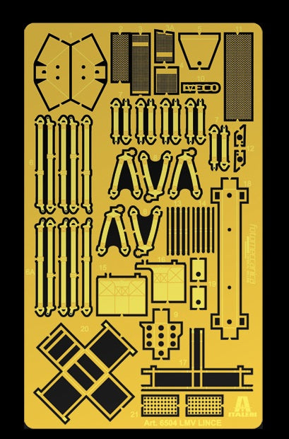 VEICOLO ITALIANO LMV LINCE 1/35 LUNGH 13.8 cm