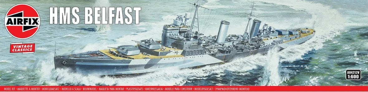 HMS BELFAST 1/600 LUNGH 311 mm