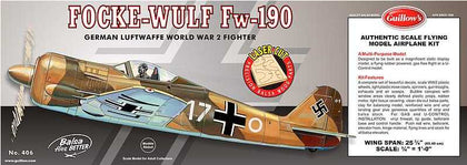 FOCKE WULF FW-190 AP.ALARE 65.40 cm ELASTICO/VVC/VOLOLIBERO