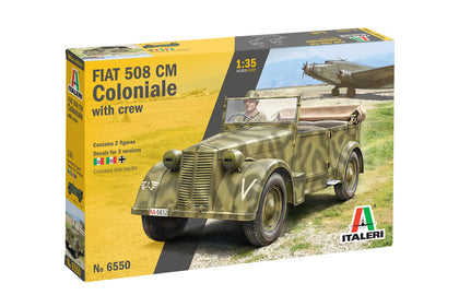 FIAT 508 CM COLONIALE WITH CREW 1/35 LUNGH 10.3 cm