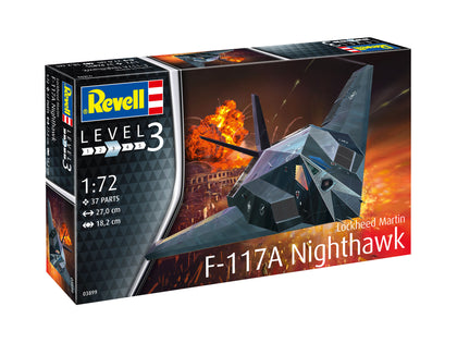 LOCKHEED MARTIN F-117A NIGHTHAWK 1/72 LUNGH 27 cm