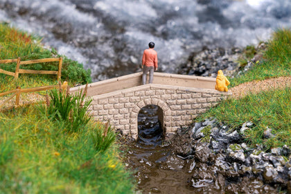 PICCOLO PONTE IN PIETRA H0 72X18X25 mm