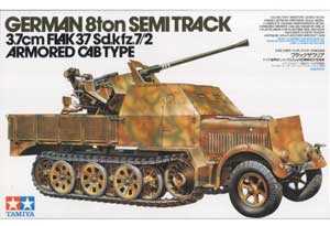 GERMAN 8ton SEMITRACK 3.7cm FLAK 37 ARMORED CAB TYPE 1/35