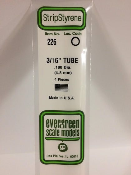 TUBO POLISTIRENE 4.8 mm LUNGH 35 cm 4 PZ