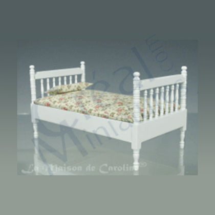 LETTO SINGOLO BIANCO 16,5x9x10cm