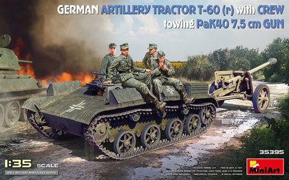 GERMAN ARTILLERY TRACTOR T-60 WITH CREW 1/35