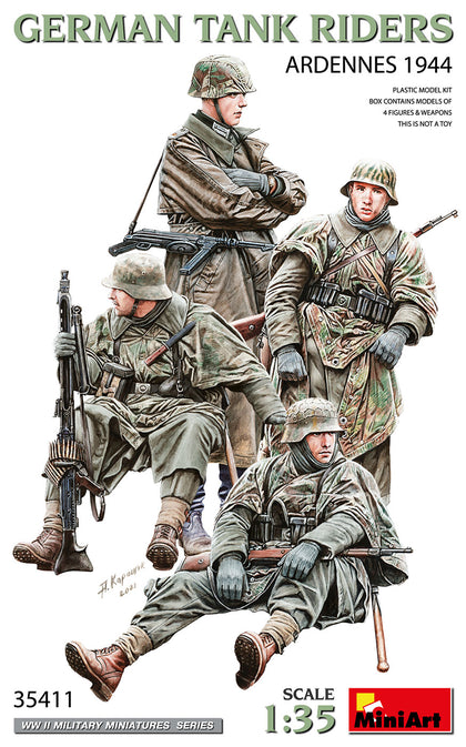 GERMAN TANK RIDERS ARDENNES 1944 1/35