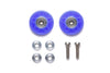 13mm PLASTIC ROLLERS BLUE BALL BEARING TYPE