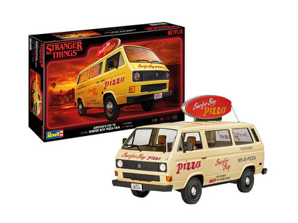 ARGYLE'S VW T3 PIZZA VAN STRANGER THINGS 1/25 LUNGH 18.5 cm