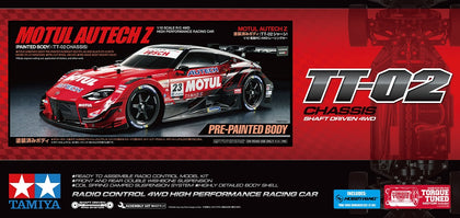 MOTUL AUTECH Z TT-02 1/10 4WD PAINTED BODY CON REGOLATORE
