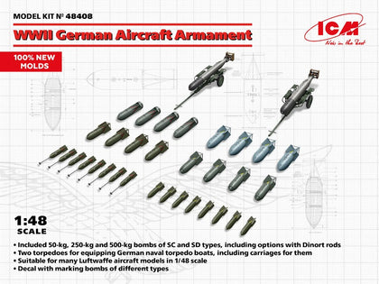 WWII GERMAN AIRCRAFT ARMAMENT 1/48