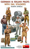 GERMAN & ITALIAN PILOTS WITH DAL SOLDIERS NORTH AFRICA 1/48