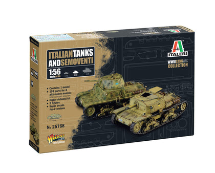 ITALIAN TANK AND SEMOVENTI 1/56 LUNGH 9.2 cm