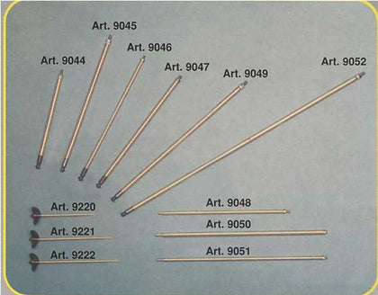 ASSI PORTAELICHE SU BRONZINE 6x8x454 mm