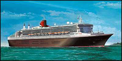 NAVE DA CROCIERA OCEANICA QUEEN MARY 2 1/400 LUNGH 85 cm