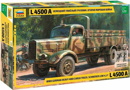 WWII GERMAN HEAVY 4WD CARGO TRUCK L4500A 1/35