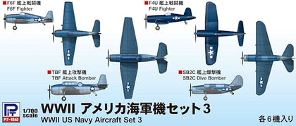 WW2 USN AIRCRAFT SET 1 1/700