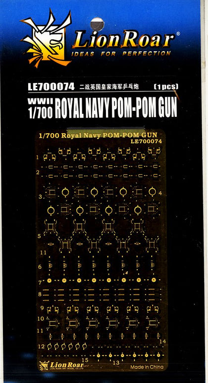 FOTOINCISIONI ROYAL NAVY POM-POM GUN 1/700