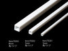 TUBO QUADRO VUOTO PLASTICA 8X8 mm LUNGH 40 cm 3 PZ