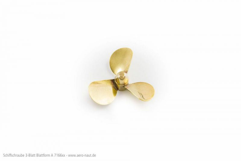 ELICA TRIPALA IN OTTONE SINISTRA 40 mm M4