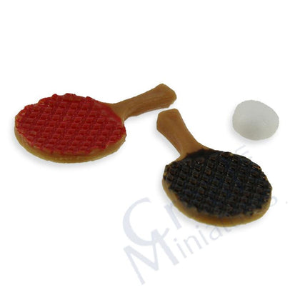 COPPIA DI RACCHETTE DA PING PONG CON PALLINE 1.7x0.9 cm