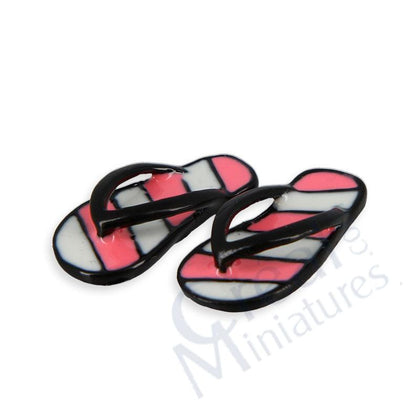 CIABATTE INFRADITO BIANCHE ROSA E NERE LUNGH.2.5 cm