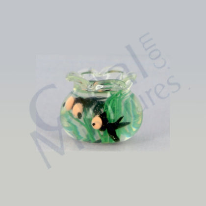 BOCCIA IN VETRO CON PESCI 2.5X2 cm
