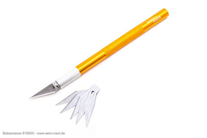 TAGLIABALSA MANICO ANODIZZATO +SET 5 LAME DI RICAMBIO