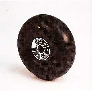 COPPIA RUOTE PNEUMATICHE 125 mm SPESSORE 48 mm 72 g