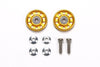 LIGHTWEIGHT 13mm ALUMINIUM ROLLERS GOLD