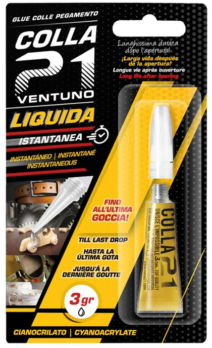 COLLA CIANOACRILICA LIQUIDA IN BLISTER 3 g