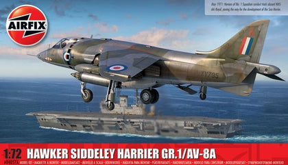 HAWKER SIDDELEY HARRIER GR.1/AV-8A 1/72 LUNGH 198 mm