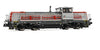 LOCOMOTIVA DIESEL DA MANOVRA MERCITALIA EFFISHUNTER GRIGIO/ROSSO FS H0 EP.VI