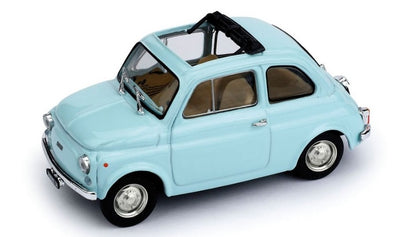 FIAT 500R APERTA 1972-1975 AZZURRO CHIARO INTERNO BEIGE 1/43