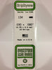 STRIP POLISTRENE 0.75X2 mm LUNGH 36 cm N.10 PZ