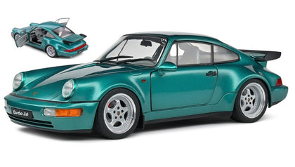 PORSCHE 964 TURBO 1991 1/18 VERDE MET.