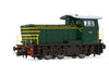 LOCOMOTIVA DIESEL DA MANOVRA 245 VERDE FASCE GIALLE H0 EP.IV