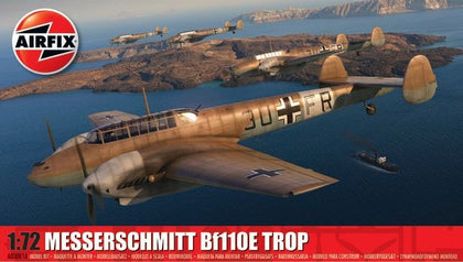 MESSERSCHMITT BF110E TROP 1/72 LUNGH 175 mm